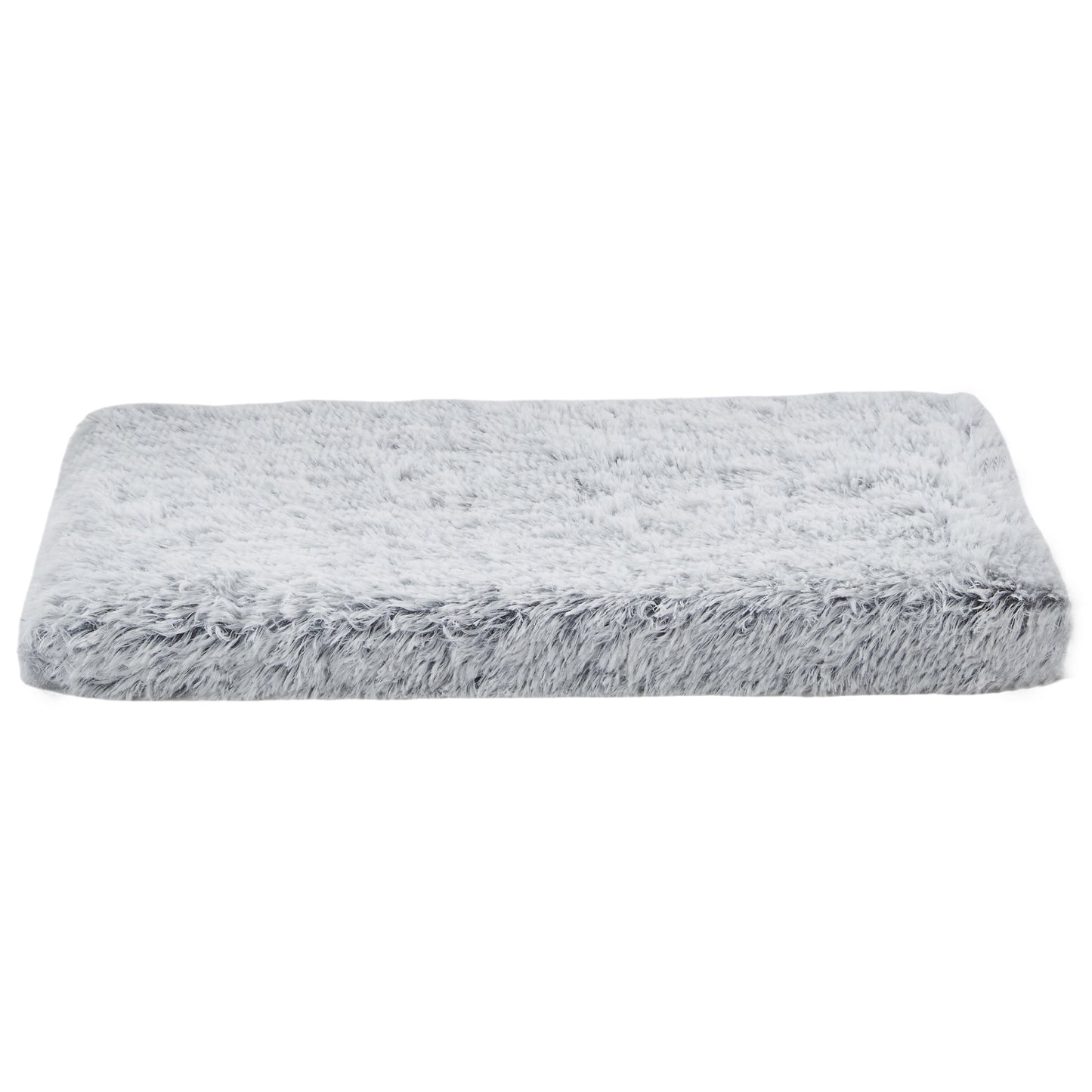Inspaws orthopedic dog bed pillow in light gray, flat view on white background