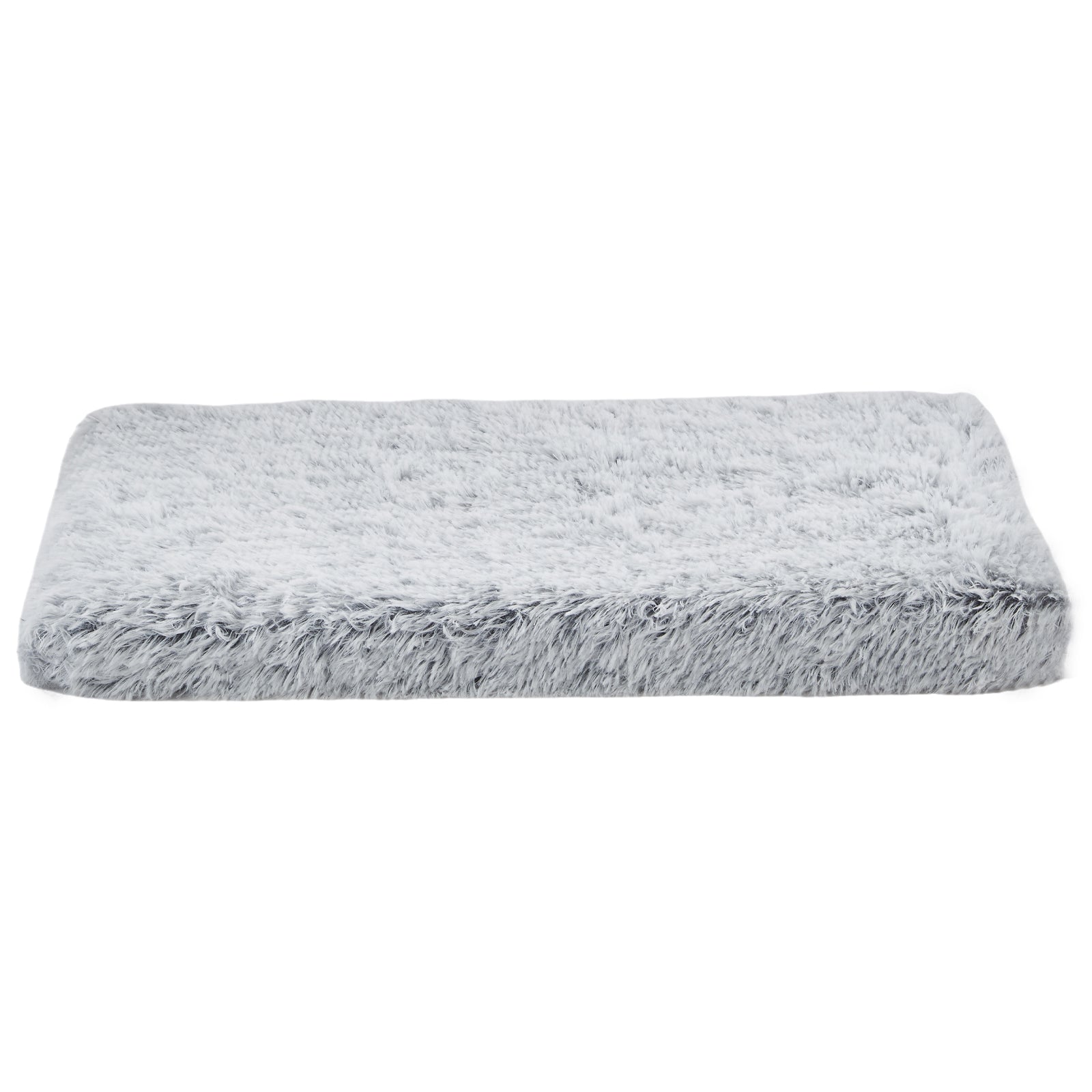 Inspaws orthopedic dog bed pillow in light gray, flat view on white background